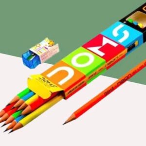 Doms Neon Rubber Tipped Vibrant Pencils (Pack Of 10)